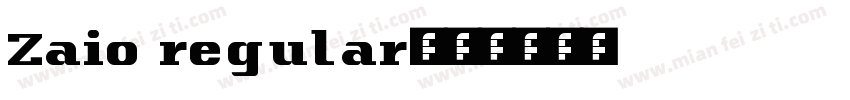 Zaio regular字体转换